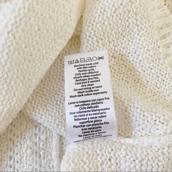 🌟Rachel Zoe White Chunky Open Knit Karla Sweater - Picture 6 of 8